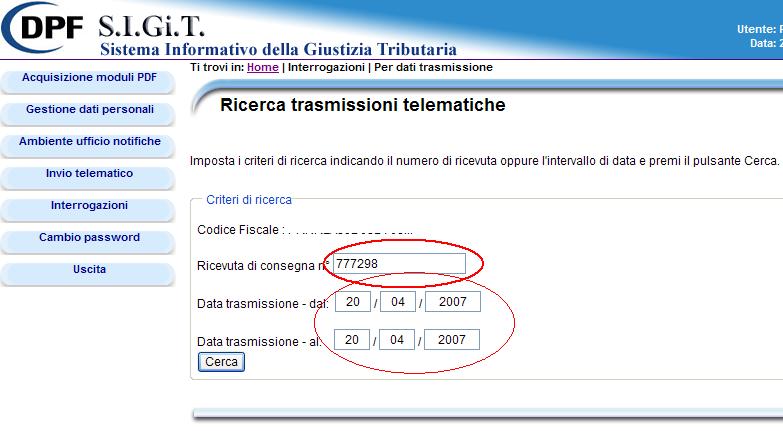 INTERROGAZIONI DEGLI ATTI DI CAUSA Le parti processuali potranno accedere esclusivamente agli atti dei procedimenti da loro instaurati,