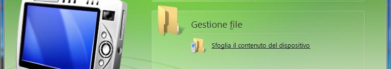contenuto del dispositivo, cliccare su questa