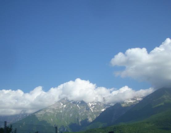 sfondo naturale della zona di gara.