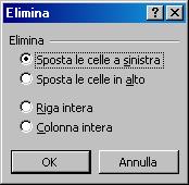 Per inserirle occorre usare il comando Inserisci-Riga oppure Inserisci-Colonna: la riga sarà inserita sopra la cella corrente, la colonna alla sua sinistra, verranno anche ricalcolate tutte le