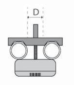 ECVK4 H=11mm, W= 67 mm, vite