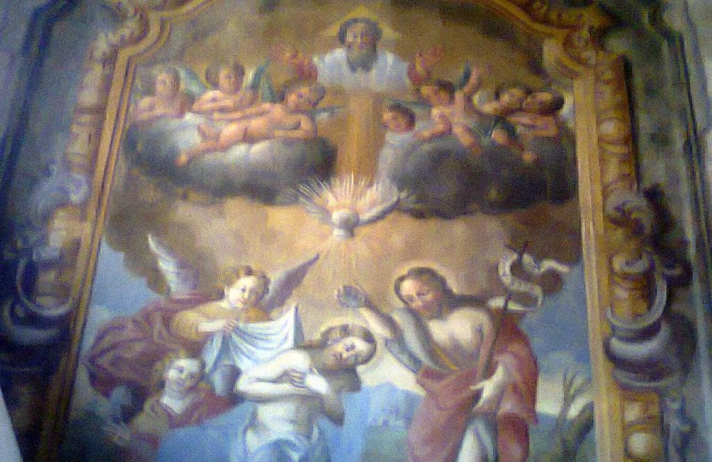 Raffigurazione Trinitaria diffusissima Dulzago, chiesa di San Giulio Perché il battesimo di Gesù è icona della Trinità?