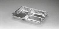 Rectangular compartment aluminium trays - Without lid Tipo di bordo Type of edge (CC) N N
