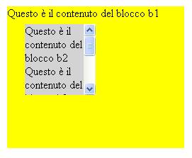 jpg" id="f" /> 15 Gestione del contenuto dei box Overflow Se un box (di tipo block) è troppo piccolo per il suo contenuto, viene per default