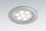 FARETTI A LED BAT 3W / 5W / 7W ALIMENTATORE DRIVER 350 ma non incluso Faretto da incasso orientabile Corpo e