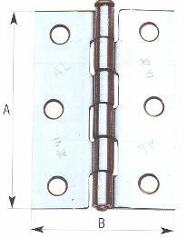 50 450 CERNIERA ACCIAIO ZINCATO SPINA LEVARE TIPO PESANTE IBFM 456 5791070 Pezzi mm.