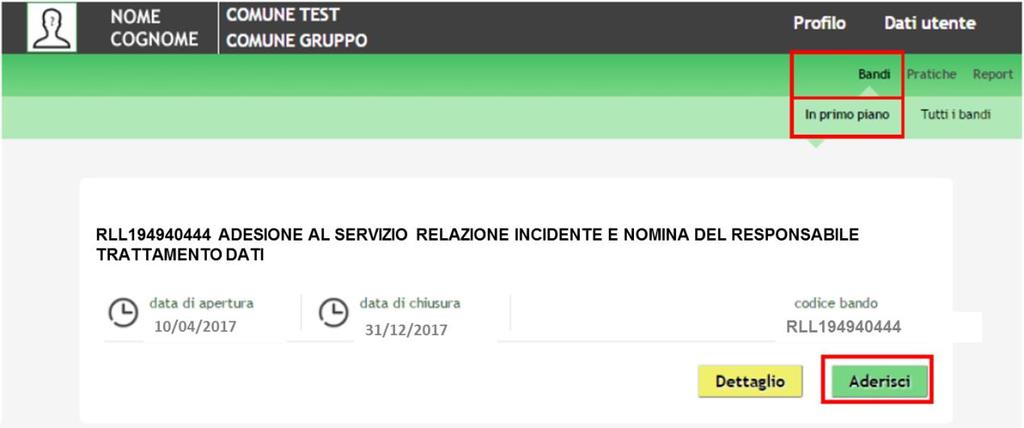 registrazione su IDPC 3 Adesione /Nomina 2 Creazione