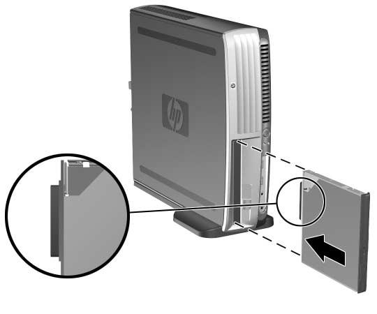 Aggiornamenti hardware Inserimento di unità nel vano MultiBay 1. Togliere dal disco tutti i supporti rimovibili, come i compact disc. 2.