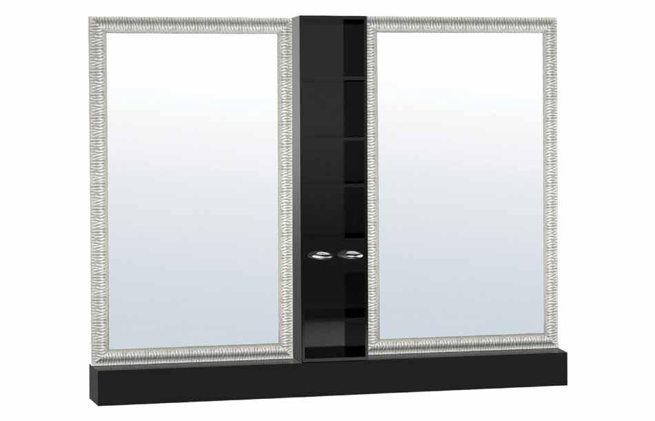 ISOLE LAVORO COMPOSIZIONE VINCENT 2 POSTI 2x Modulo lavoro VINCENT con specchio, cornice in legno LUXURY,