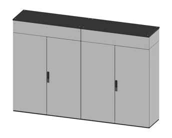 Accessibile su tutti i lati tramite pannelli asportabili. Completo di accessori per il montaggio. Grado di protezione: IP55 secondo EN 60529/IEC EN 62208. Da ordinare a parte: Chiusure laterali art.