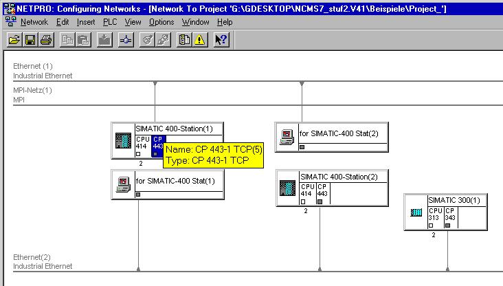 Comunicazione tramite CP Ethernet in stazioni S7 