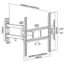 LKBR01 - Euro 12,50 STAFFA ESTENSIBILE MONTAGGIO A SOFFITTO PER TV LED/LCD DA 13 A 43 FINO A 25KG E VESA 200X200 Braccio allungabile per installare a soffitto monitor