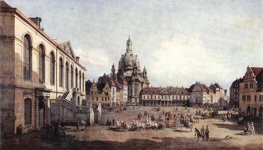 Bernardo Bellotto (1721-1780), veduta del Neumarkt di