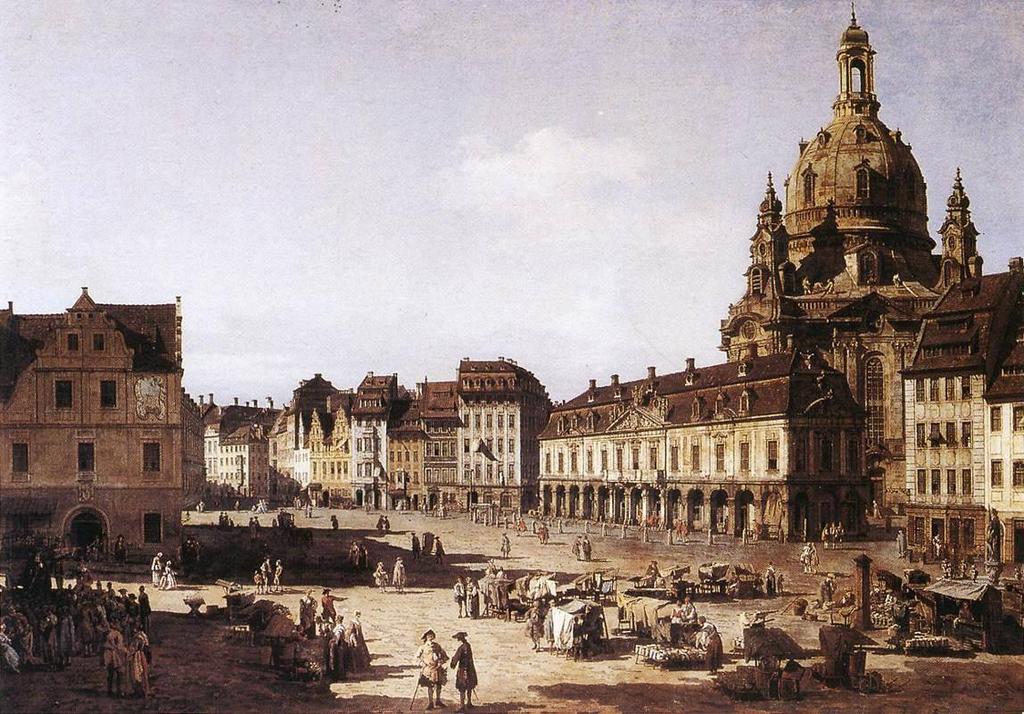 Bernardo Bellotto (1721-1780), veduta del Neumarkt di