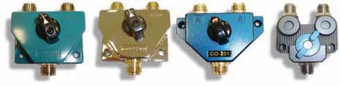 ANTENNA COAXIAL SWITCHES COMMUTATORI D'ANTENNA COASSIALI BRAND CODE Frequency Range Connector Type Input Output DAIWA CS201A DC600MHz 1 SO239 Teflon 2 SO239 Teflon DAIWA CS201 GII DC2GHz 1 N AIR/Gold