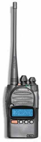 Features VHF 136174Mhz KG703EV Professional FM Tranceiver Frequency range 136174 MHz Memory channel 128 Battery 7,4V Lithium Cell Weight 250 g Output Power 5W/ 1W Adatto per uso continuativo in