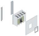 kit di montaggio standard è in forma di segregazione Esempi di montaggio per interruttori VF Tripolari/ Quadripolari Installazione