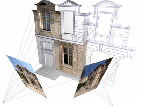 I principi geometrici che ci permettono di misurare, di modellare e di restituire in 2D e in 3D un oggetto reale a partire da fotografie, attengono alle regole della geometria proiettiva: una