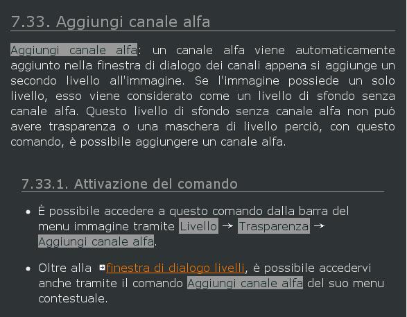 Trasparenza e infine Aggiungi canale alfa.