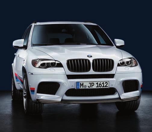 Accessori BMW M Performance per BMW X5 M e BMW X6 M 12 13 2 Calandra frontale BMW M Performance nera 4 Copripedali in alluminio BMW M Performance L espressione della grinta: la