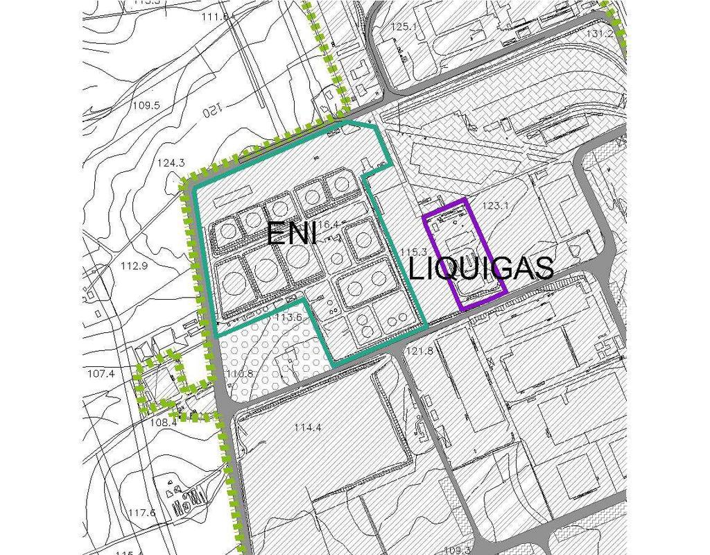 Figura 11 - Piano Particolareggiato Esecutivo del Comparto Industriale I di Santa Palomba Stralcio della porzione