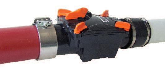 Thanks to the use of transition sleeves, the valve can be mounted in many different materials.