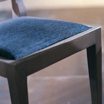 tessuto chair with fabric seat stuhl mit