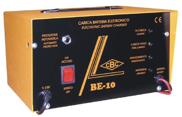 Indicatori luminosi del ciclo automatico di carica. Alimentazione 230V 50-60Hz 1ph.