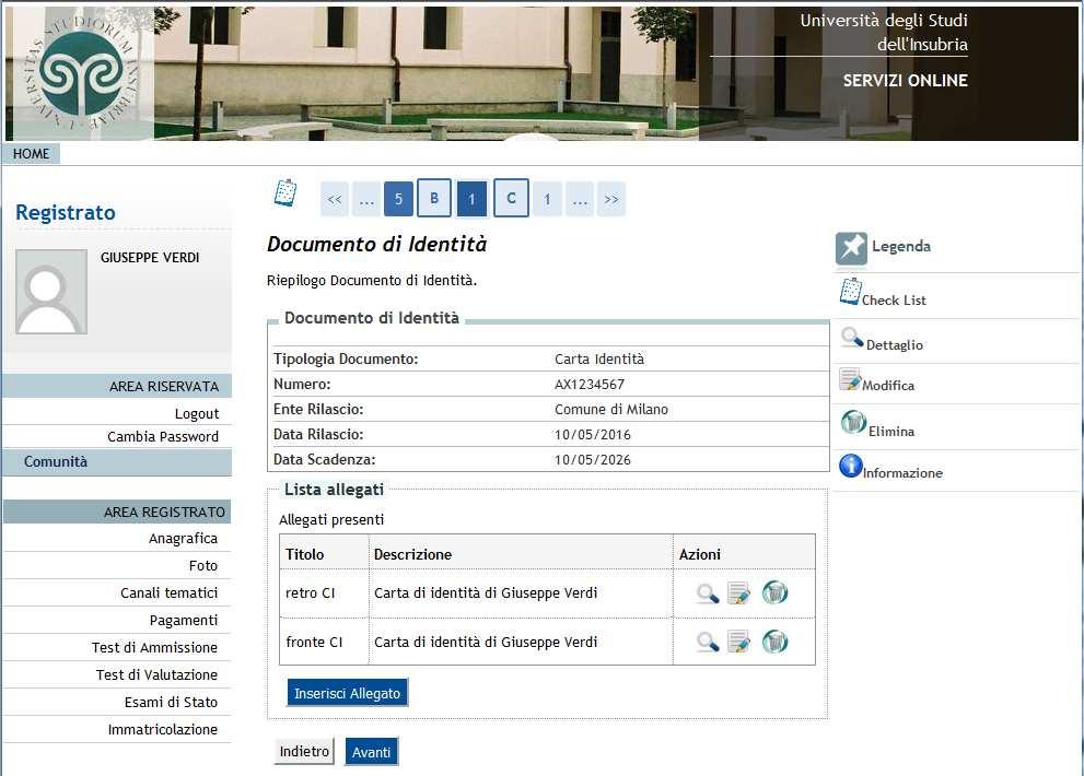 14 se il documento è scansionato in un unica