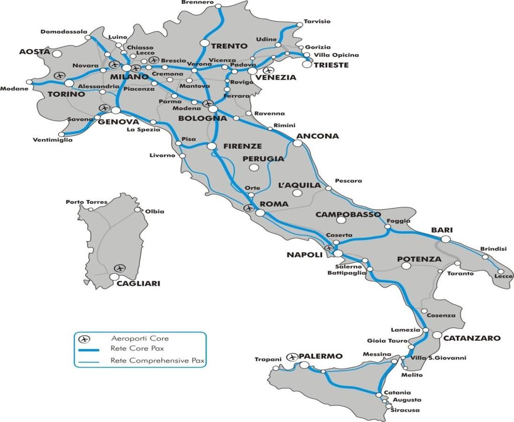 Gli interventi per il TPL: linea Bologna - Rimini - Bari/Lecce Intervento Il progetto prevede interventi puntuali di upgrade dell infrastruttura e del sistema di distanziamento sull intera linea, che