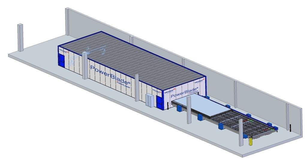 Laser fibra SPF CHILO : PowerBlade testa bevel con sorgente IPG 5.0 kw utile taglio 3.500x14.