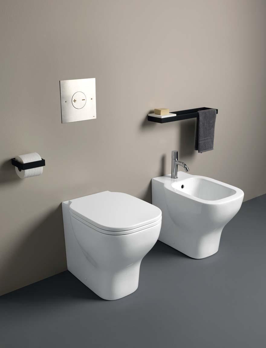 202 design Karim Rashid collezione Karim 203 wc a terra back to wall wc 54 x 37 x 42h -