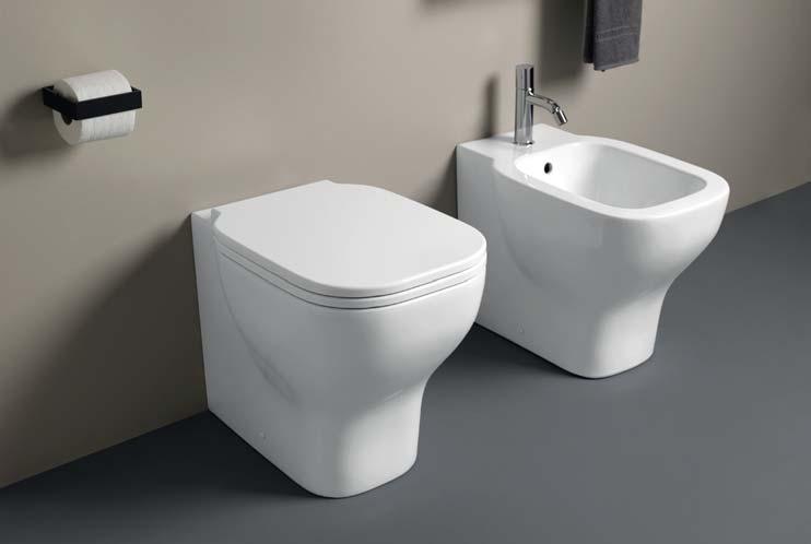 Cubika a terra Cubika back to wall wc 37 x 55 x 42 h CUVA bidet Cubika a terra Cubika back to wall bidet 37 x 55 x 42 h CUBI CUBIKA collection finiture / finishes finiture / finishes Le Terre di