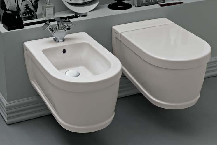 102 wc e bidet tondi Opera sospesi Opera round wall-hung wc and bidet finitura / finish Bianco / White modelli disponibili / available models OPERA collection wc Opera tondo sospeso Opera round