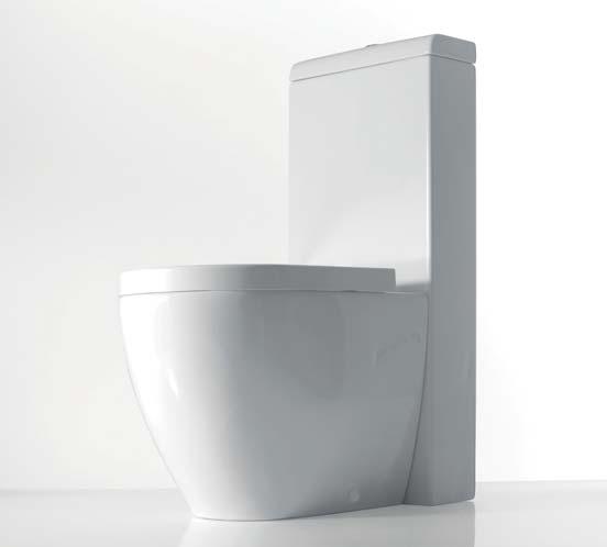 108 109 wc Smile a terra + cassetta monoblocco Smile back to wall wc + monoblock cistern finitura / finish Bianco / White wc Shui a terra + cassetta monoblocco Shui back to wall wc + monoblock