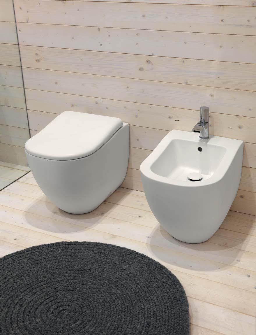 wc 37 x 53 x 41,5h - FLVA finitura / finish Talco bidet a terra / back to wall bidet 37 x 53 x 41,5h - FLBI