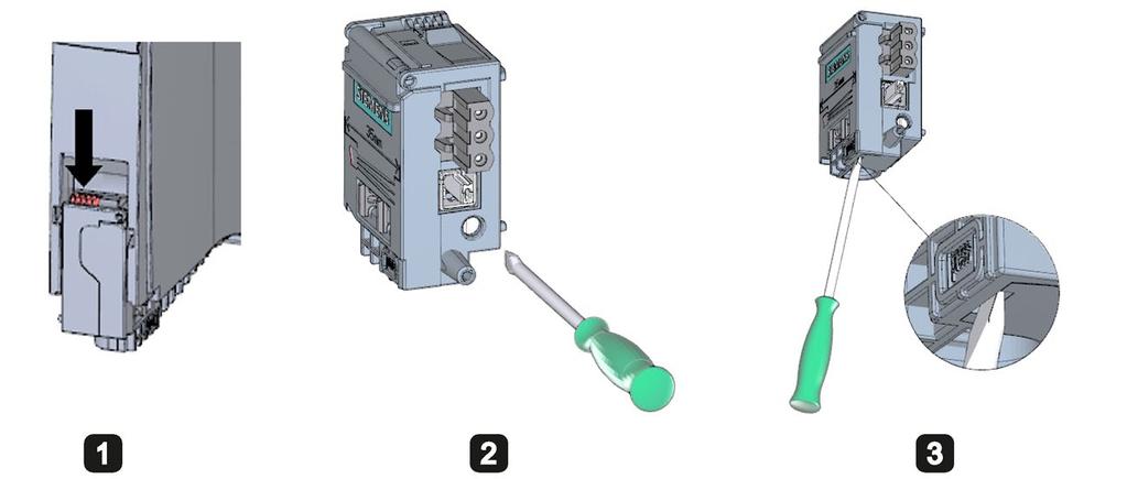 Collegamento 5.7 Collegamento degli alimentatori di sistema e di carico Collegamento della tensione di alimentazione a un alimentatore di sistema/di carico Vedere la videosequenza (https://support.