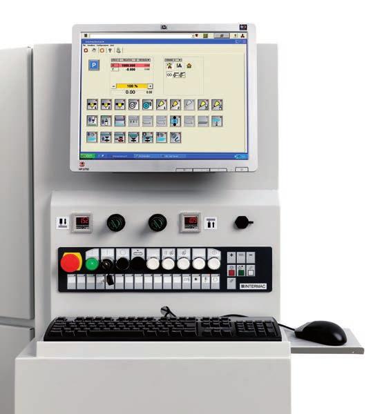 Genius LM Series Controllo macchina e software Machine control and software Questi tavoli da taglio sono equipaggiati con il controllo numerico IWNC integrato su Personal Computer commerciale con