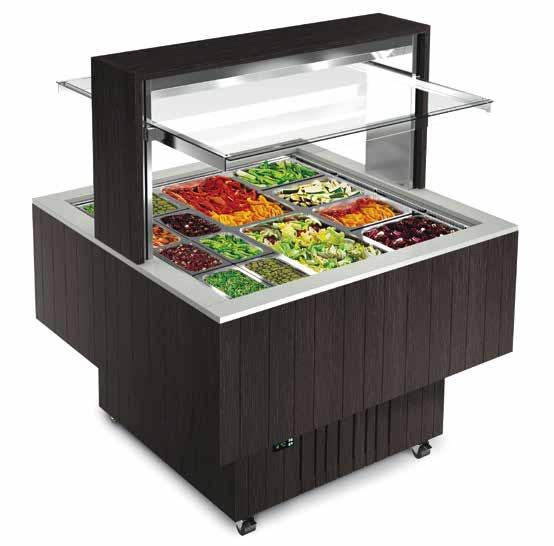 l Buffets refrigerati ventilati e bagnomaria ad isola DOGE > Doge è il nuovo protagonista della gaa Buffet. Linee contemporanee e forme innovative.