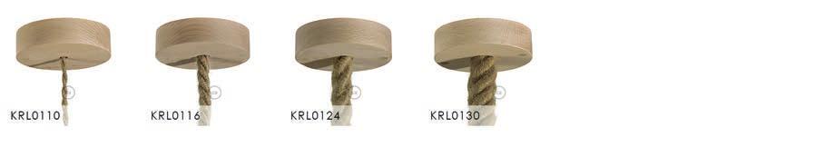 2x0,75 e 3x0,75, per i cordoni con diametro 16, 24, 30mm: per creare lampade a