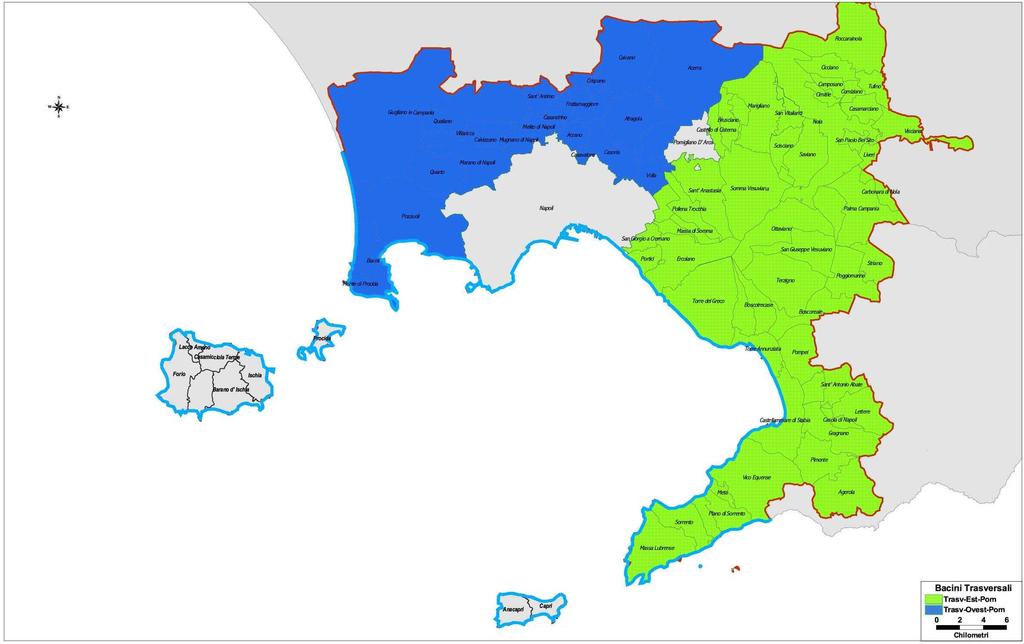 locale; la maggior parte di esse erano linee operaie gravitanti su Pomigliano D Arco. Sono stati individuati, pertanto, 3 bacini trasversali.