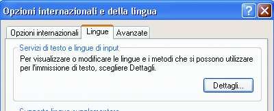 1 Aggiungere una Lingua 2 3 Dalla sezione Data, ora, lingua e opzioni internazionali del Pannello di Controllo è possibile, cliccando su Opzioni internazionali e della lingua, aggiungere altre lingue