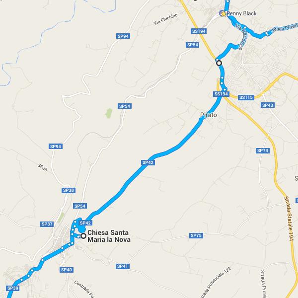 Guida da SP42 a Modica 12 min (9,0 km) 111. Svolta a destra e prendi Via Nazionale 112. Continua su Via S. Nicolò 113. Svolta a destra e prendi Via S.