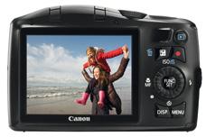 Super-facile superzoom La fotocamera PowerShot SX150 IS consente a chiunque di realizzare splendidi filmati HD e meravigliosi scatti da 14,1 Megapixel con lo zoom ottico 12x.