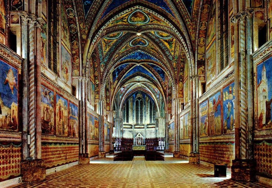 cieli tornano a essere azzurri (gli ultimi erano quelli di Pompei) Giotto insegue la semplicità e la naturalezza narrativa (come aveva insegnato S.
