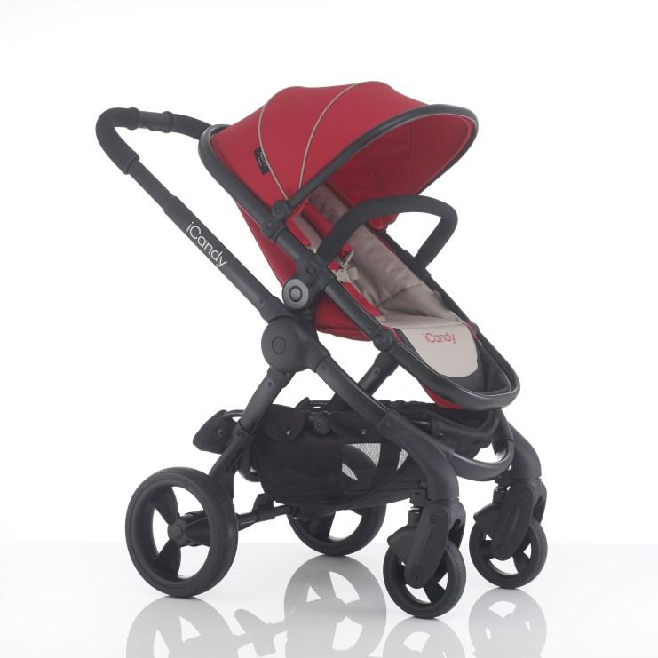 icandy Peach 3 Sistema Modulare con Telaio Black Passeggino singolo Fronte mamma/mondo Passeggino Blossom