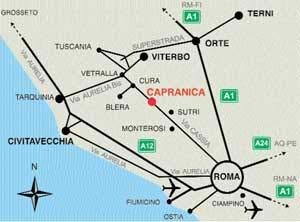 Dove siamo Come raggiungere l IDI - sede di Capranica (Villa Paola) In automobile: Da Roma: Cassia Bis in direzione di Viterbo (Monterosi-Sutri).