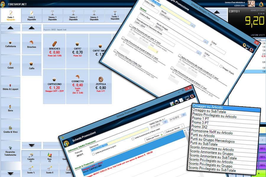 INTRODUZIONE Il FireShop.NET gestisce in modo completo, e del tutto automatico, tantissime tipologie di promozioni. Le promo gestite, ed utilizzabili nel POS, sono: Prezzo Privilegiato su Articolo Es.