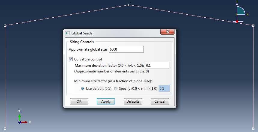 Carico sulla 1* trave. Calcolo su Abaqus CAE 6.