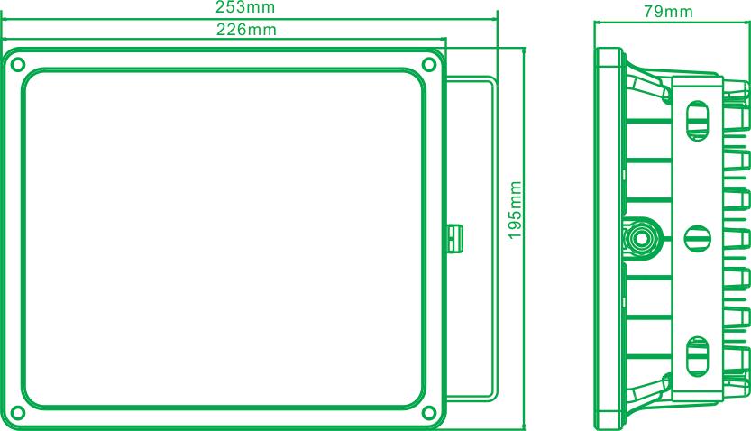 PRJ053 Potenza Assorbita: 60 Watt Numero Led: 50 led Fattore di Potenza : >= 0.